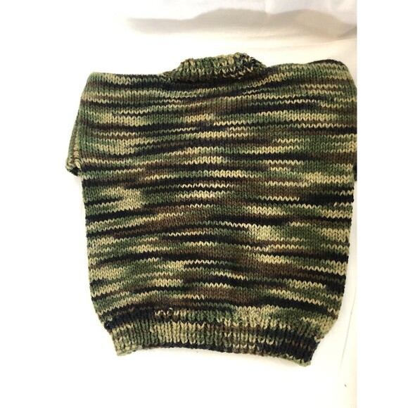 1-2T Boy Khaki, Hand Knitted Baby/Toddler Cardigan Sweater Warm, Soft & Comf - Picture 8 of 8